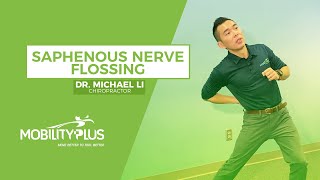 Saphenous Nerve Flossing for Medial Knee Pain Relief Exercise [upl. by Joselyn]