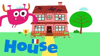 Rooms in the House in French 🇫🇷  Learn French [upl. by Denae260]