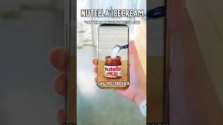 Dont Toss That Nutella Jar Make INSANE Nutella Ice Cream in MINUTES 2Ingredient Hack [upl. by Atekal]