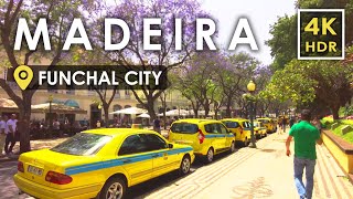 🇵🇹 Europes Most Beautiful City  FUNCHAL Madeira Portugal  CR7 Birthplace  City Walking Tour 4K [upl. by Ayekim]