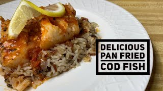 Delicious Pan Fried Cod Fish Shorts [upl. by Daiz457]