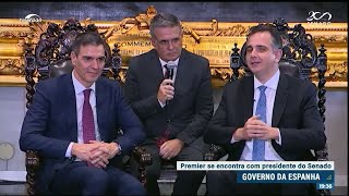 Pacheco se encontra com presidente do governo espanhol Pedro Sánches [upl. by Adoc736]