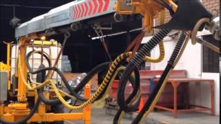 Robot Lanzador de Shotcrete – Thiessen del Perú [upl. by Talanta]