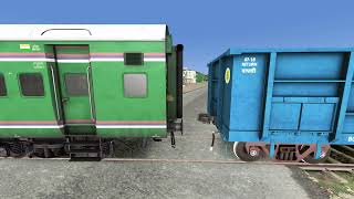 Rail Road Animal Crossing 🚗 Blaster VFX magic ✨ Track Crossing  Indian train [upl. by Wilkison]