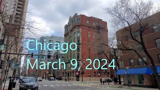 Walking in Streeterville in downtown Chicago USA March 9 2024 [upl. by Wolbrom]