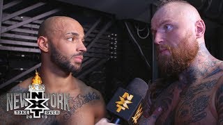 Aleister Black amp Ricochet react to quotYou deserve itquot chants from the NXT Universe Apr 5 2019 [upl. by Benjamin]