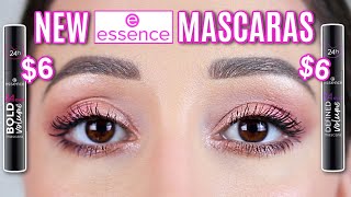 New Essence 24ever Bold Volume Mascara Vs Essence 24ever Defined Volume Mascara  Wear test Review [upl. by Giltzow]