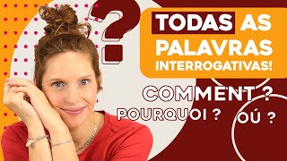 Aula completa sobre palavras interrogativas em francês I Céline Chevallier [upl. by Moht]