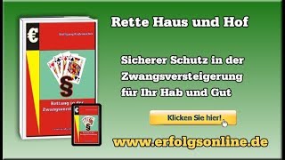 Zwangsversteigerung mit 30a ZVG abwehren mit dem Ratgeber »Rettung in der Zwangsversteigerung« [upl. by Pilloff]