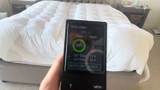 BedJet 3 Climate Control for Beds Cooling Fan  Heating Air Review [upl. by Anilos]