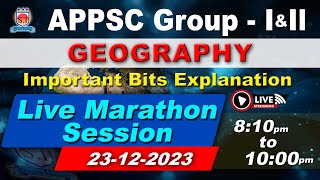 APPSC GROUP 12  GEOGRAPHY I shyaminstitute [upl. by Narine]