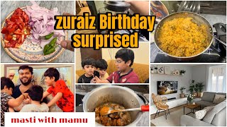 Baba Dubai say agay  Zuraiz ki Birthday ka suprized dia  Mamu k sath masti [upl. by Nwahsram71]