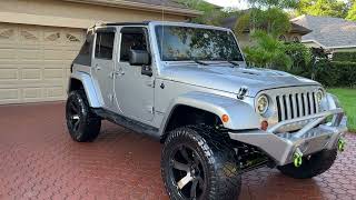 13 JEEP WRANGLER UNLIMITED 4X4 BLUETOOTH XM MP3 POWER PKG WHLTIRES 3512520 1 FL OWNER PRISTINE [upl. by Coussoule]