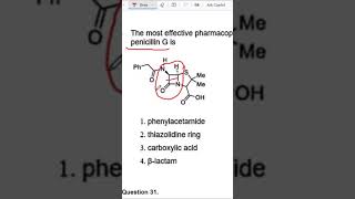 Penicillin G Lactam pharmacophore medicinalchemistry [upl. by Ahsiled]