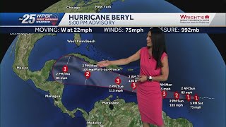 Beryl is now a hurricane and forecast to intensify quickly [upl. by Silvestro]