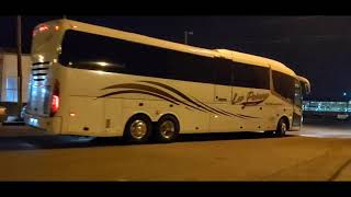 Autobuses Los Paisanos and Tornado bus company in El Paso TX 020521 [upl. by Ynohtnad]