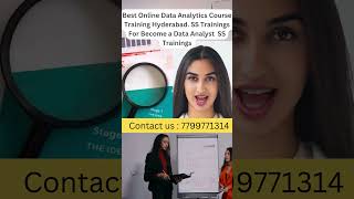 Best Online Data Analytics Course Training Hyderabad SS Trainings For Become a Data Analyst  No 1 [upl. by Nilrev]