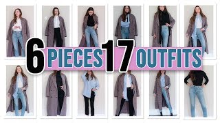 17 Outfits From 6 Pieces  Wardrobe Hacks [upl. by Newcomer]