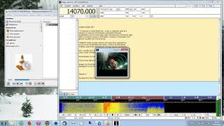 Receiving image in the Shortwave Radiogram 9400 kHz with Fldigi [upl. by Hackett]