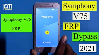 Symphony V75 FRP bypass  Symphony V75 google Account Bypass 100 working 2021 New Method [upl. by Kwabena559]