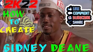 NEW NBA 2K22 Best Sidney Deane Wesley Snipes face creation Tutorial EVER [upl. by Cowden]