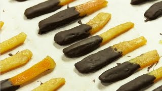 Como hacer naranja confitada con chocolate  Orangettes [upl. by Corri247]