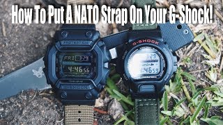 How To Put A NATO Strap On Your GShock [upl. by Nirrat]