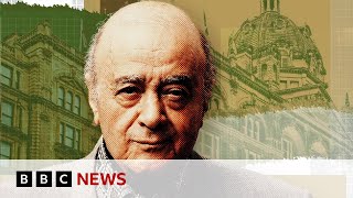 Mohamed Al Fayed accused of multiple rapes by exHarrods staff  BBC News [upl. by Ailices415]