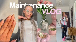 MAINTENANCE VLOG✨  hair nails lashes  eyebrows [upl. by Higley212]