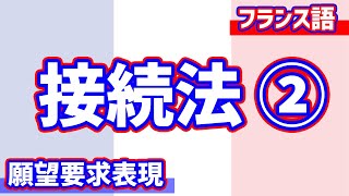 【フランス語文法】接続法集中講義②願望要求表現 [upl. by Rizan]