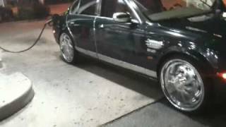 STYPE JAGUAR ON 22S DUB SPINNERS  FLOATERS [upl. by Robbyn]