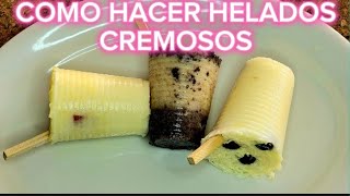 COMO HACER HELADOS PARA VENDER CREMOSOS resetas heladoscaseros heladoscremosos [upl. by Voe]