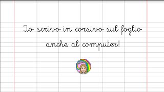 TUTORIAL  Come scrivere in corsivo su un foglio a righe o a quadretti dal computer [upl. by Eedissac]