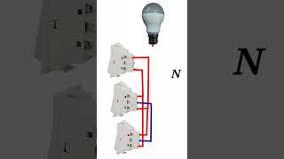 1 bulb 3 switches diagramhello engineers short [upl. by Are929]