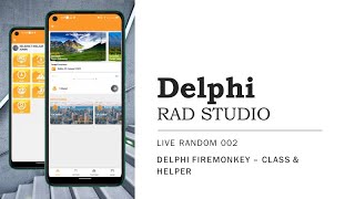 LIVE RANDOM 002  DELPHI FIREMONKEY – CLASS amp HELPER [upl. by Divadnoj]