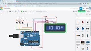 Tinkercad 16 x 2 Display Arduino LifeisaFutureRS video amp [upl. by Ocirederf646]