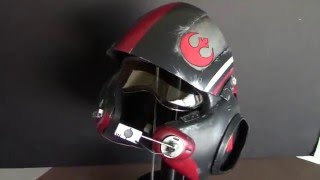 Completing Poe Damerons Star Wars Force Awakens Helmet [upl. by Oakes]