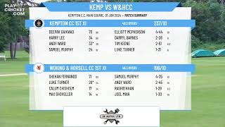 Kempton CC 1st XI v Woking amp Horsell CC 1st XI [upl. by Reynard]