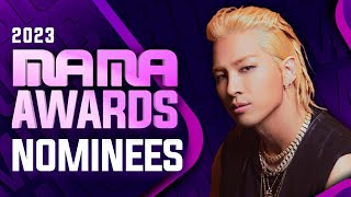 MAMA Awards 2023  All Nominees [upl. by Shamrao120]