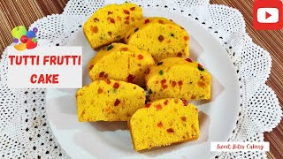 Bakery Style Eggless Tutti Frutti Cake  Dry Fruit Cake  Fruit Custard Cake  Britannia Cake [upl. by Grobe]