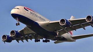 138 planes in 1 hour  London Heathrow LHR Plane spotting 🇬🇧 Watching airplanes Busy heavy traffic [upl. by Notterb]