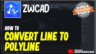 How To Convert Line To Polyline In ZWCAD [upl. by Aikram221]