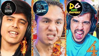 TOP 5 BEST ANGRY😡 MOVMENT OF FREEFIRE YOUTUBERS  AJJUBHAI ANGRY  TONDEGAMER ANGRY  AMITBHAI ANGRY [upl. by Maynard520]