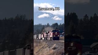 CP Coal train Northbound CPKC 805 at Invermere BC on the Windermere subdivision [upl. by Petunia]