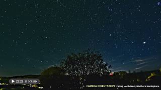 Night Sky Starscape Time Lapse 4K With Camera Settings  October 23 2024 [upl. by Nerrawed]