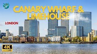 Discovering Hidden Gems in Canary Wharf amp Limehouse  Riverside Revelations in London  4K [upl. by Erme]