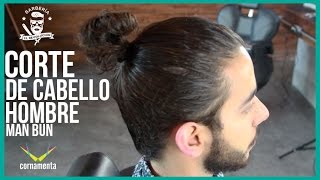 Peinado cabello largo quotMAN BUNquot 2016 y Delineado de Barba  Hairstyle Man 2016 [upl. by Reeta]