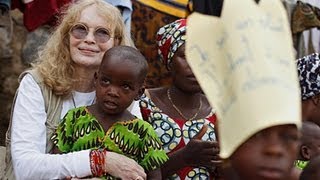 Mia Farrow visits girls affected by genderbased violence in DR Congo [upl. by Esil965]