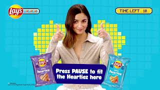 Catch the Lays Shapez Heartiez  Alia Bhatt  Lays India [upl. by Ecile465]