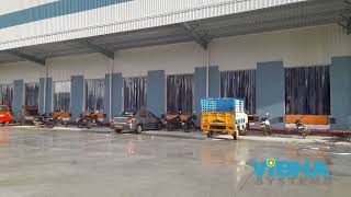 Loading Dock PVC Strip Curtains  how strip curtains are used for bird and pigeon control  VIBHA [upl. by Syverson]